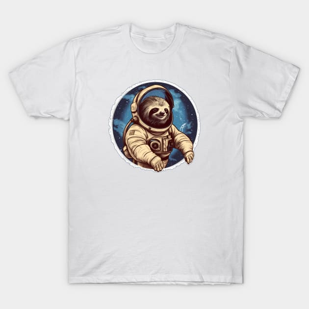 Sloth Astronaut T-Shirt by Czajnikolandia